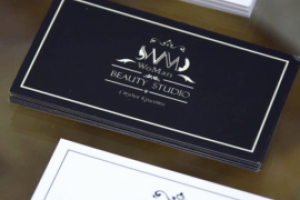 Визитки студии красоты WoMan