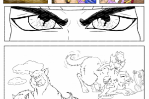 Прорисовка комикса