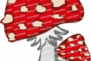 Мухомор вектор.