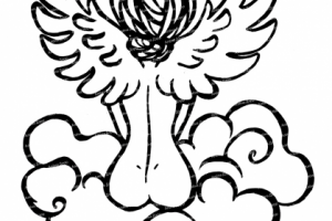 Ангел на облаке