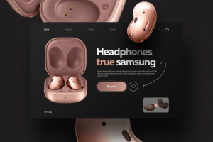 Сайт для продажи наушников.