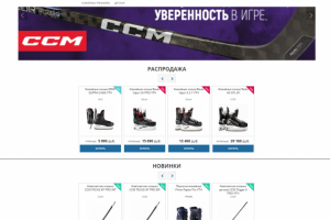 Интернет магазин товаров для хокея на Wordpress