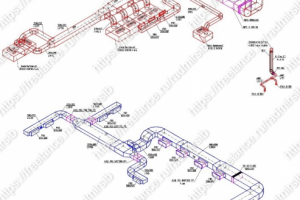 Аксонометрическая схема системы вентиляции