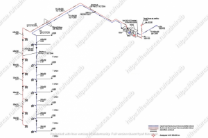 Аксонометрическая схема системы вентиляции