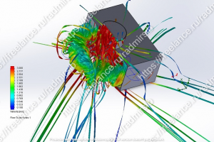 CFD-моделирование движения воздуха через ВР