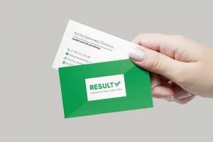 Визитка двусторонняя