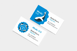 Двусторонняя визитка