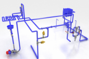 3д схема подвода воздуха