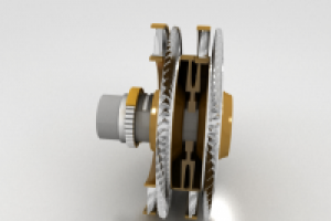 Турбина с разрезом