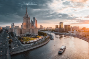 Moscow Russia Aerial Drone 5K