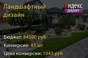 Реклама сайта - Услуги Ландшафтного дизайна