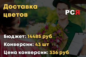 Доставка цветов РСЯ