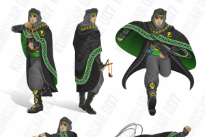 Персонаж в векторе