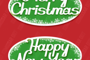 Леттеринг Hapy New Year (вектор)