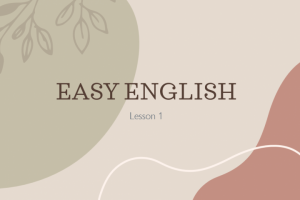 Пример индивидуальный урок - английский