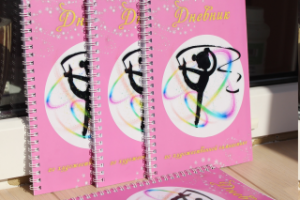 Верстка и разработка обложки для дневника гимнастки