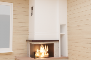 Экспресс-визуализация камина в интерьере