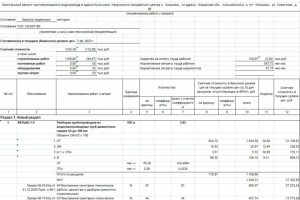 Составление локального сметного расчета