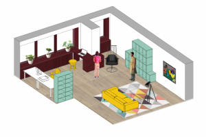 Аксонометрия. Кабинет