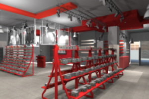 Интерьер музыкального магазина