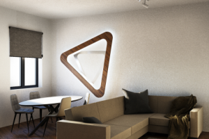 Гостиная с зоной переговоров