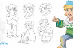 Модельный лист персонажа - Аманда