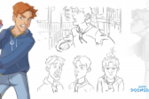 Модельный лист персонажа - Оливер