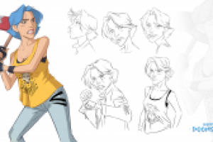 Модельный лист персонажа - Софи