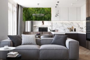 Гостиная в стиле эко-минимализм