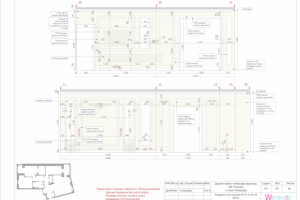 Развертки по стенам.