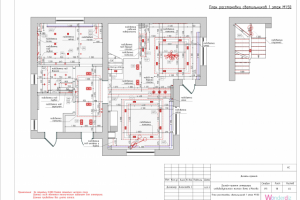 План расстановки светильников