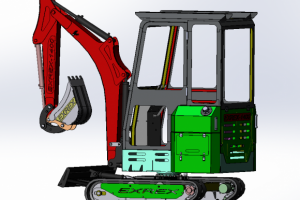 Мини экскаватор 1400 с поворотной башней