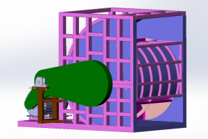 Корпус (обтекатель) в сборе с крыльчаткой