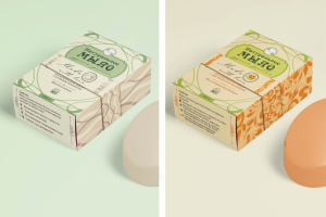 Упаковка для мыла ручной работы в стиле ар нуво