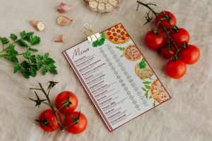 Меню пиццерии