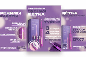 Инфографика электрической зубной щетки