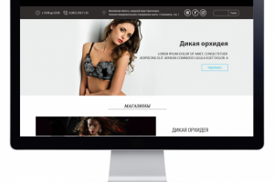 Вёрстка лендинга для магазина одежды