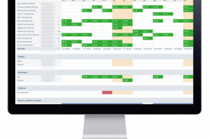 Программирование, вёрстка и дизайн таблицы учёта работы предприя