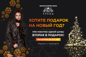 Баннер мехового салона Вьюга