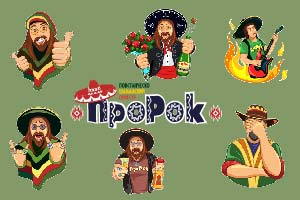 Стикерпак для питерской группы "ПроРок".