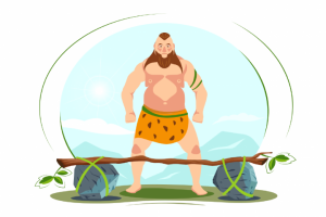 Персонажная 2D анимация - Штангист