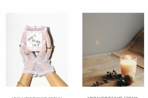 Сайт для бренда арома свечей планшетная версия