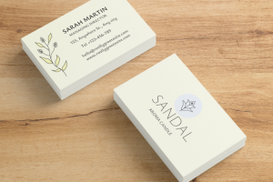 Визитки для бренда арома свечей