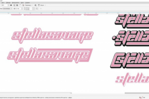 Разработка текстового логотипа в разных вариациях