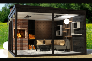 Концепт модульной беседки