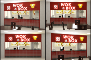 3D фасад фастфуда