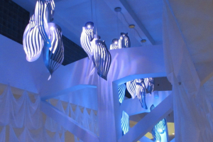 Световой оформление центрального зала в Forte club