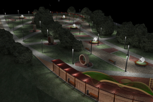 Парк "Светлый" Ночной вид 3.