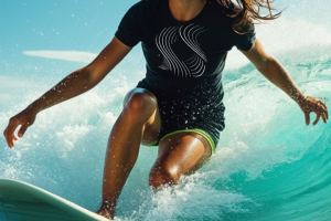 Девушка на серфе