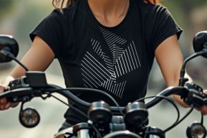 Девушка на мотоцикле